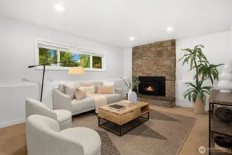 Lower level rec room