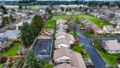 Tennis Court and Garden