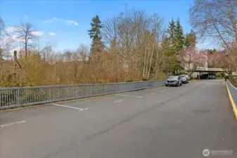 Abundant parking, with 20 visitor parking spots within sight of building J.