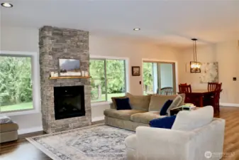 living/dining from front entry