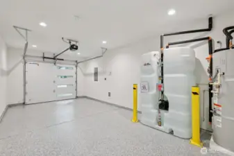 Electric car charging port and area for utilities