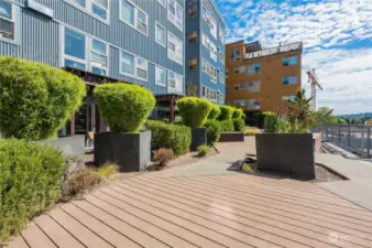 Huge Roof Top Deck on same level just off Private Unit Patio.