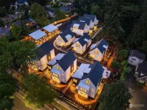 Welcome Home to Thornton Creek Commons a new 'pocket neighborhood' of 9 high-performance homes, targeting Built Green 5-Star on a 'once in a lifetime' 2 and 1/2 acre gated, secure parcel in NE Seattle.
