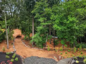 The private, one and 1/2 private park includes an off leash dog park, fire pit, meditation garden, access to Thornton Creek and is for the exclusive use of Thornton Creek Commons homeowners.