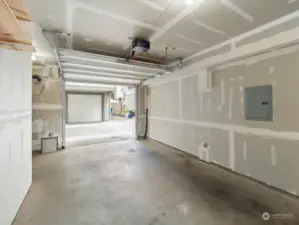 1-car attached garage with plenty of storage