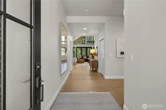 Spacious entryway.