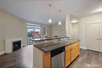 Large entry closet to rear of photo as you enter.