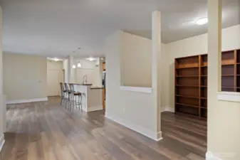 Unstaged second living area.