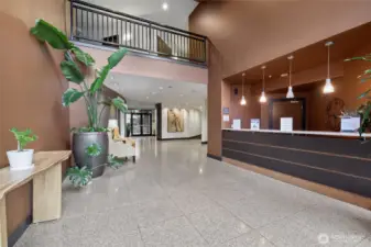 Main lobby entrance of the building.