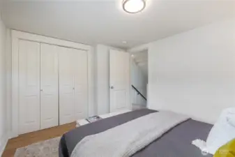 Second guest room with large closet