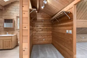 Primary walk in closet