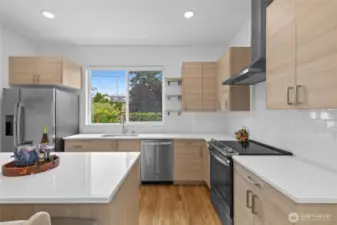 kitchen with island