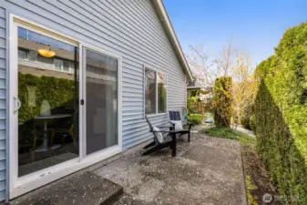 Private Shaded Back Patio for your BBQ