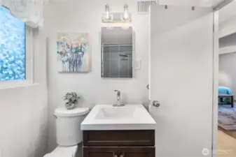 Upgraded bathroom
