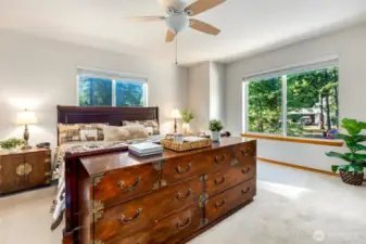 Primary Bedroom - Upstairs & Plenty of Room