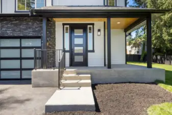 The generous front porch is also perfect for one on one social times as well.