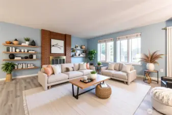 Living Room Virtually Staged