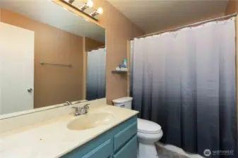 Upstairs hallway full bathroom