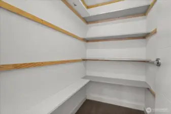 Large upstairs storage closet.