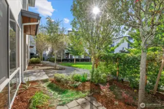 A small yard to enjoy.