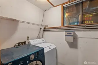 utility room in garage