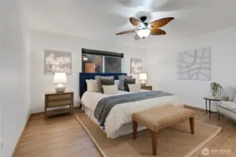 main primary bedroom - Staged