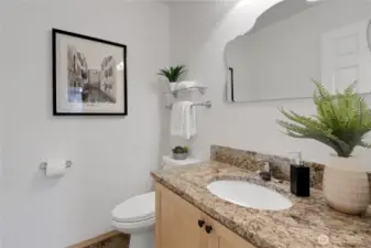 half bath - staged