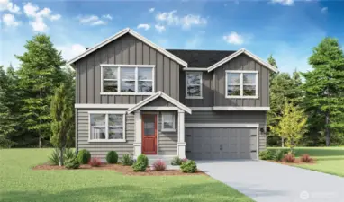 Welcome to the Agate! 2 Car Garage. Exterior colors will vary.