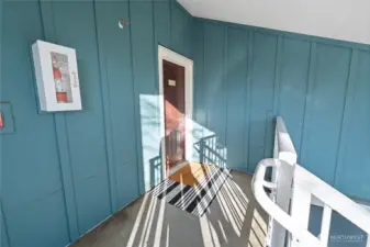 Private top floor entry