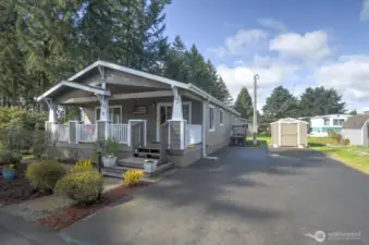 front entry, 4 car parking