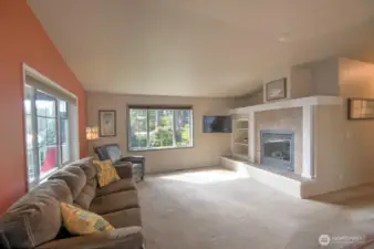 living room, view from dining room