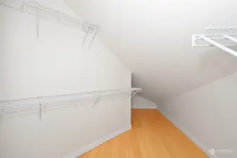 With walk-in closet.