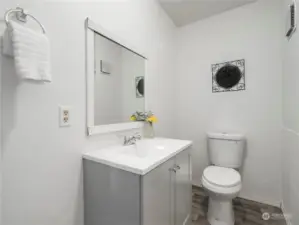 lower level half bath