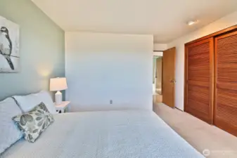 Large closets and plenty of space.