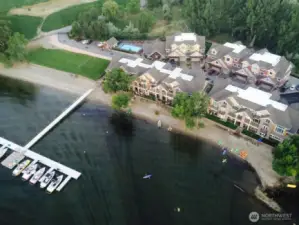 Aerial - dock and property