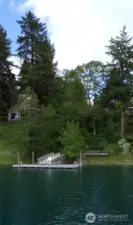 75' of private beachfront with 15'x30' floating dock