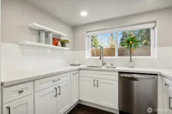 lower level 2nd Kirchen includes storage and SS appliances. I