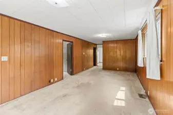 Dining room space.
