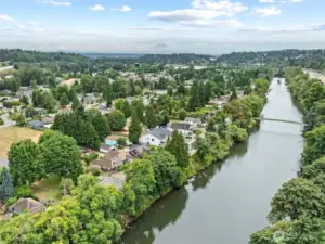 Home is located right across form the river in Allentown.