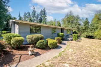 Front walkway up to house