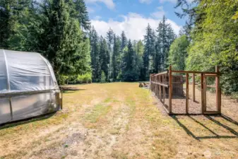 large chicken coop.