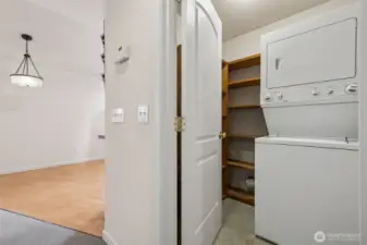. . . including stackable washer & dryer!