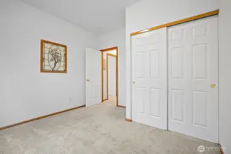 Full size closet in this bedroom.