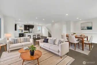 Living Room Virtually Staged