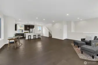 Living Room - Partially Staged