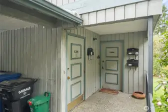 Entrance to Unit A & B