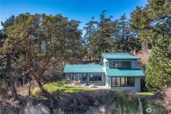 View of the main home as seen from the north.