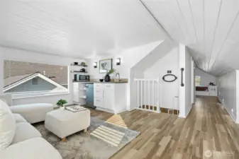 wet bar in second living room