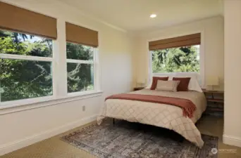 Bedroom #3 with views, lots of windows and light.