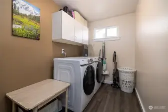 Separate laundry room